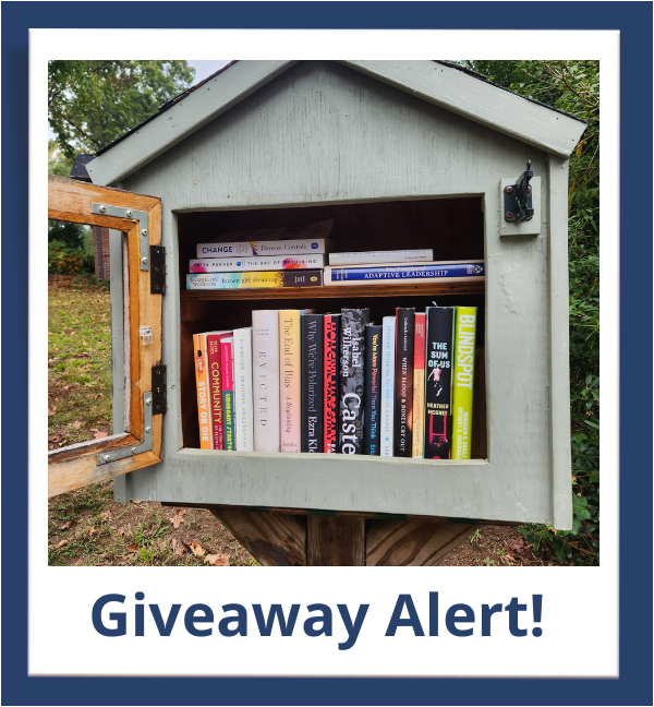 Image of neighborhood little free library filled with books from my bookshop.