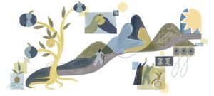 Original artwork inspired by the Six Practices of Building a More Inclusive Community